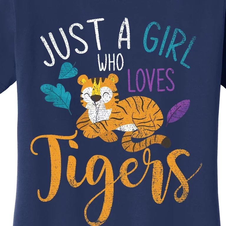 Cute Animal Lover Wildlife Wo Girl Tiger Women's T-Shirt