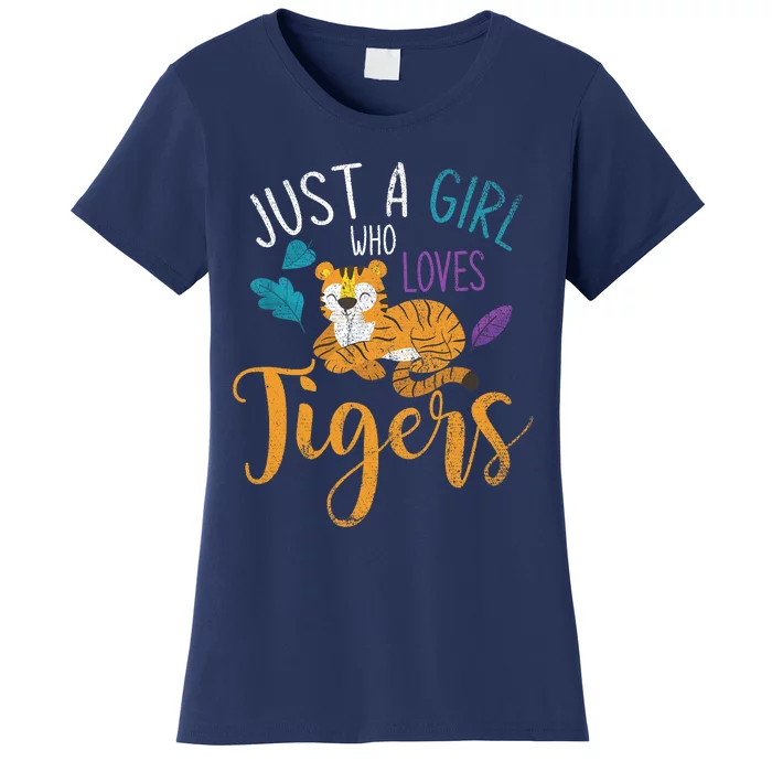 Cute Animal Lover Wildlife Wo Girl Tiger Women's T-Shirt