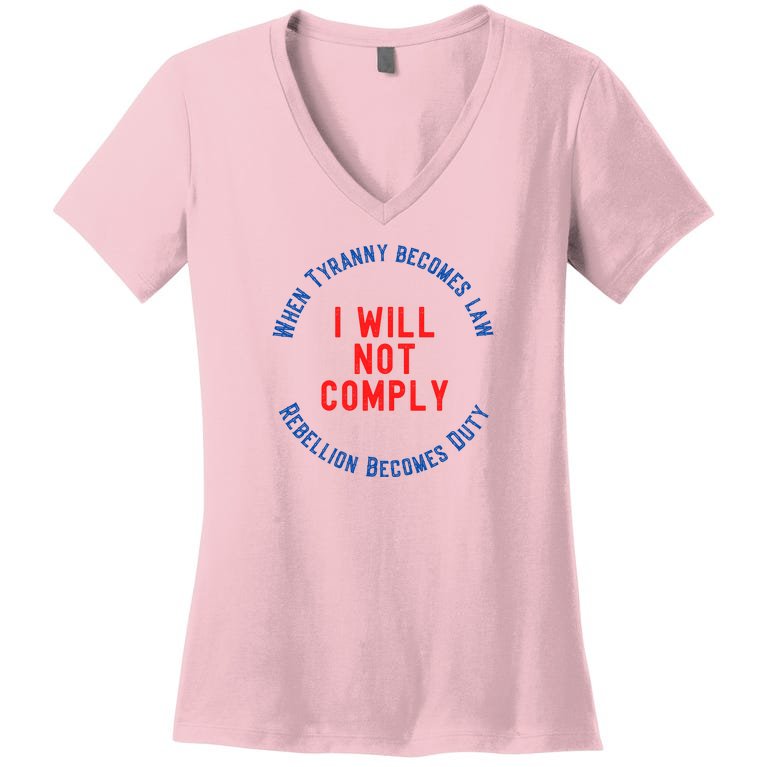 Medical Freedom Conservative Women's V-Neck T-Shirt