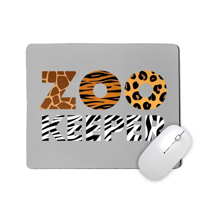 Cute Animal Lover Zoo Keeper Gift Mousepad