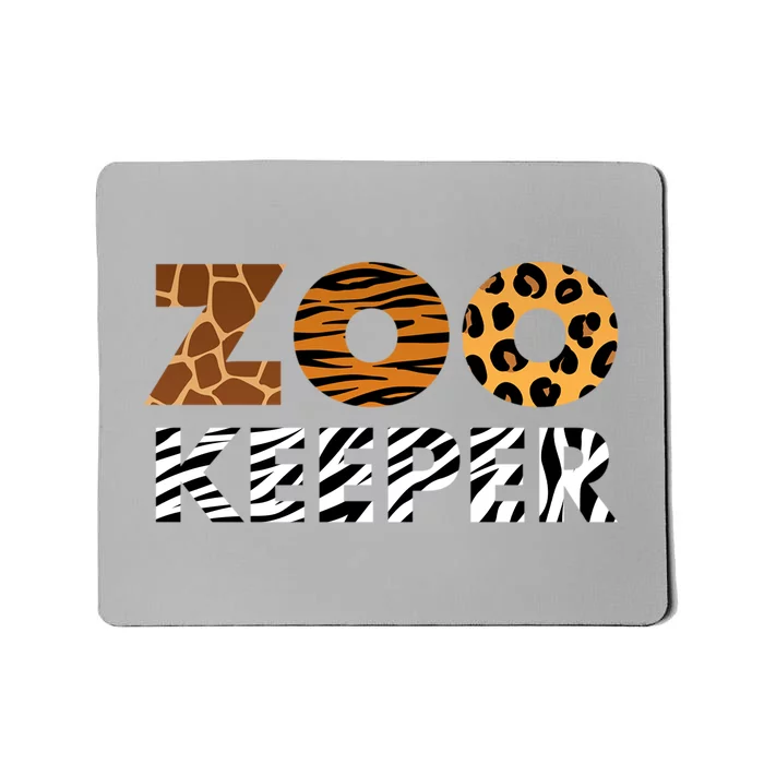 Cute Animal Lover Zoo Keeper Gift Mousepad