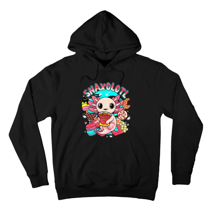 Cute Axolotl Lover Snaxolotl Food Sweets Tall Hoodie