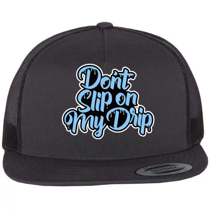 Concrete And Luxury Dont Slip Blue Flat Bill Trucker Hat