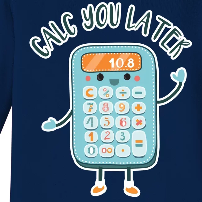 Calc You Later Baby Long Sleeve Bodysuit