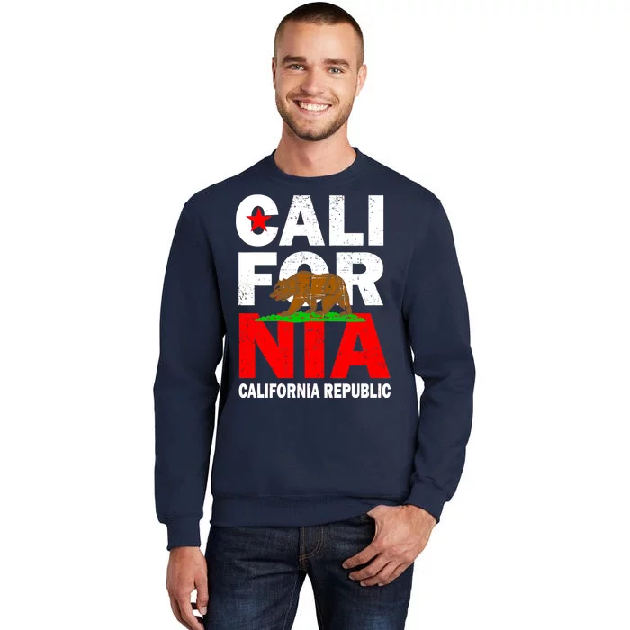 Cali California Republic Logo Tall Sweatshirt