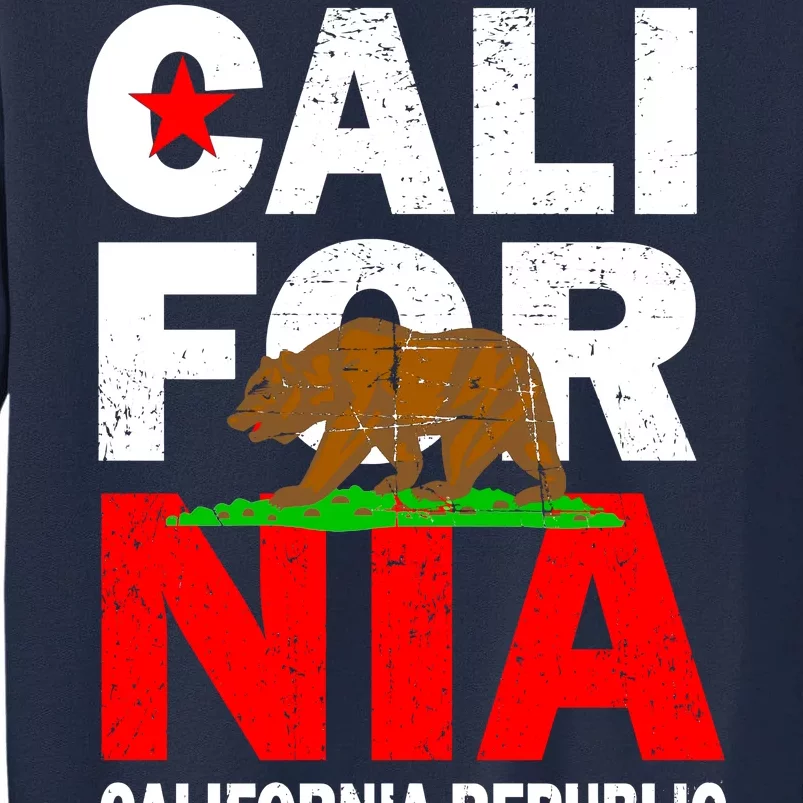 Cali California Republic Logo Tall Sweatshirt