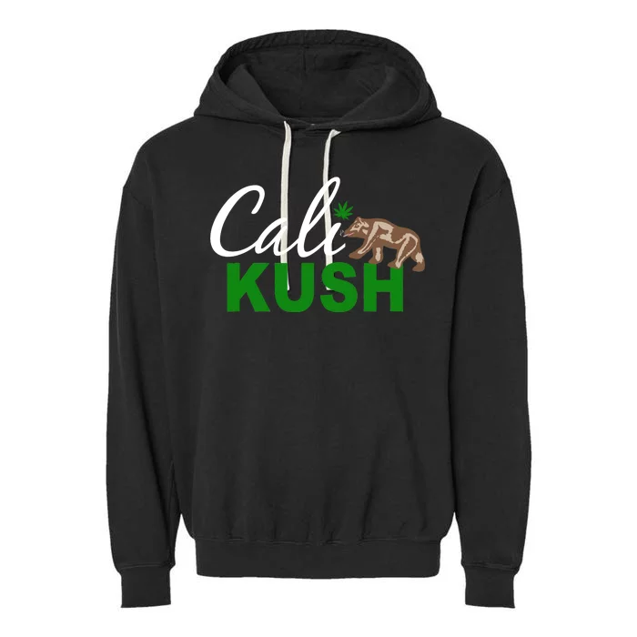 Cali Kush Weed California Republic Garment-Dyed Fleece Hoodie