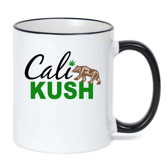 Cali Kush Weed California Republic Black Color Changing Mug