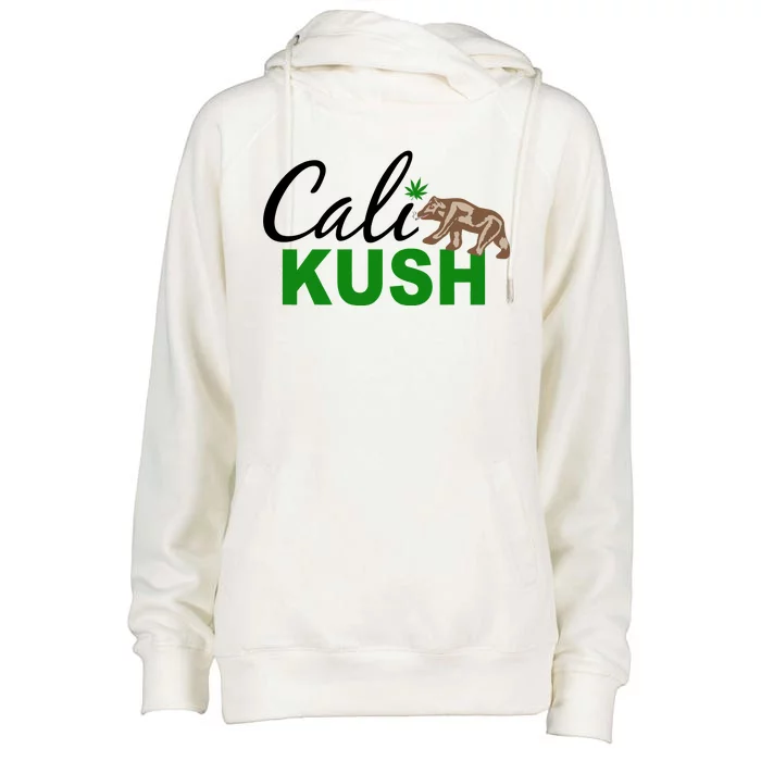 Cali Kush Weed California Republic Womens Funnel Neck Pullover Hood