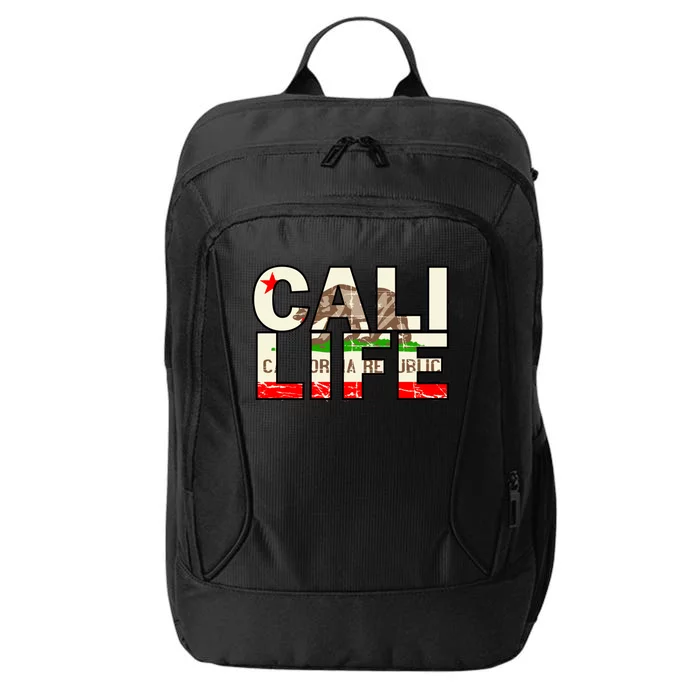 Cali Life Logo Flag City Backpack