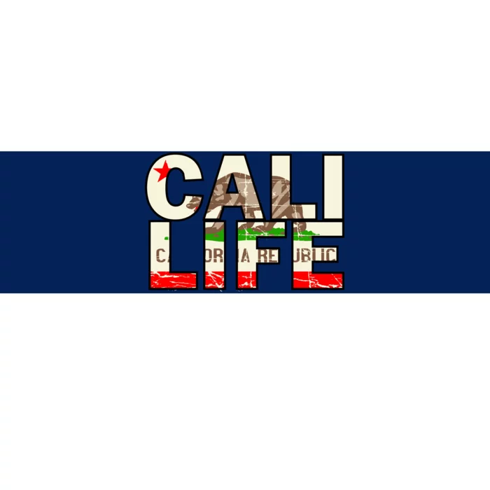 Cali Life Logo Flag Bumper Sticker