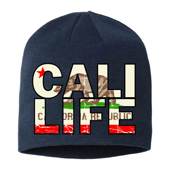 Cali Life Logo Flag 8 1/2in Sustainable Knit Beanie