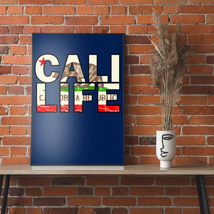 Cali Life Logo Flag Poster