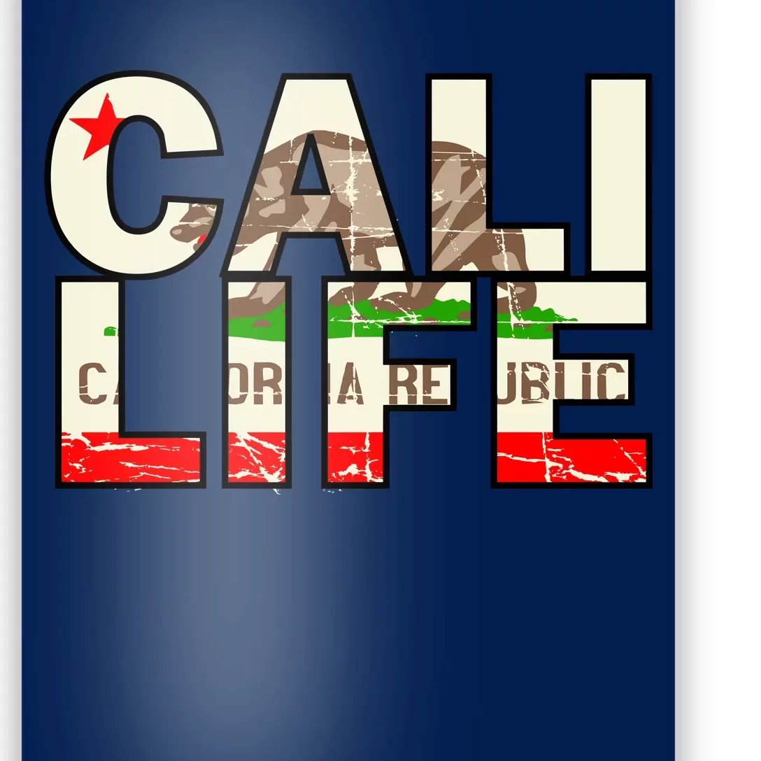 Cali Life Logo Flag Poster