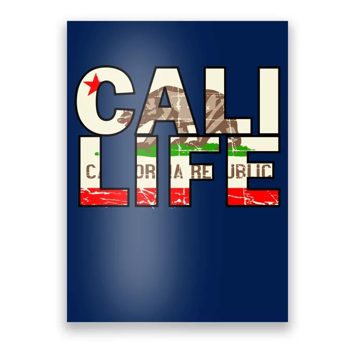 Cali Life Logo Flag Poster