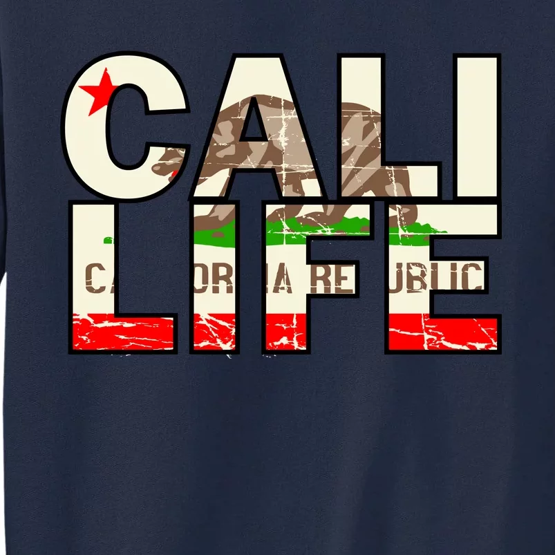 Cali Life Logo Flag Tall Sweatshirt