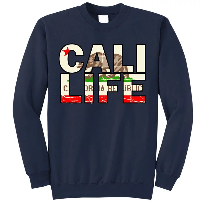 Cali Life Logo Flag Tall Sweatshirt