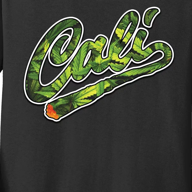 Cali Weed Kids Long Sleeve Shirt