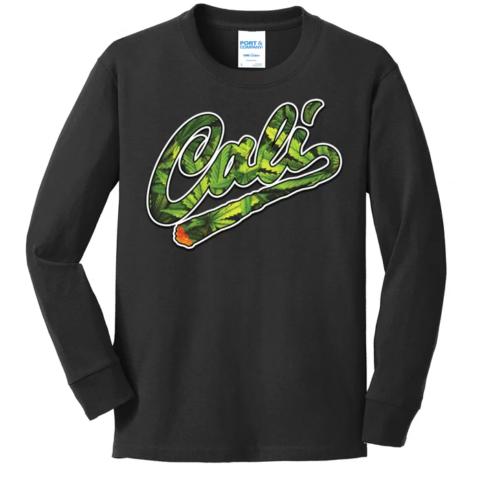 Cali Weed Kids Long Sleeve Shirt