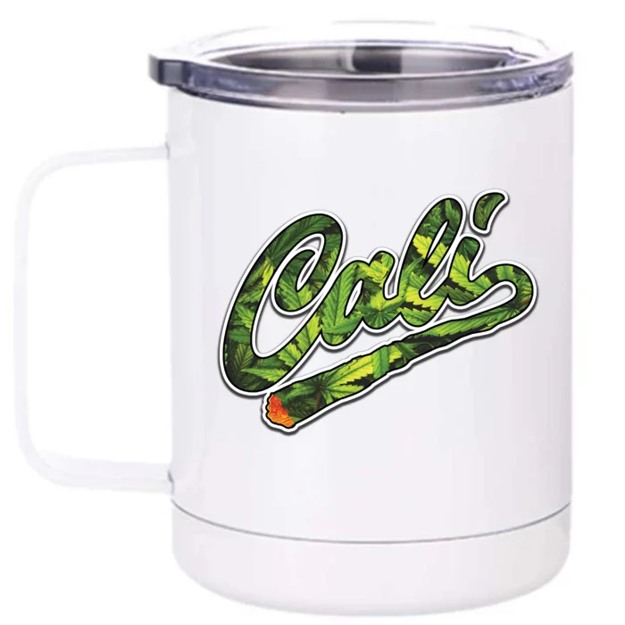 Cali Weed Front & Back 12oz Stainless Steel Tumbler Cup