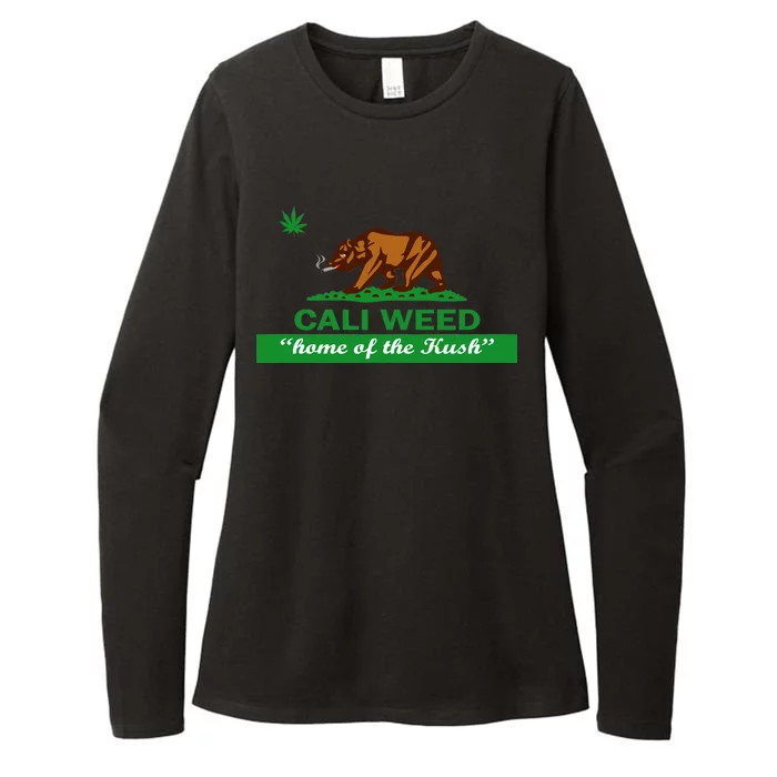 Cali Weed California Republic Flag Womens CVC Long Sleeve Shirt