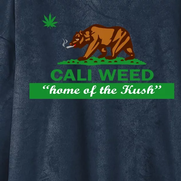 Cali Weed California Republic Flag Hooded Wearable Blanket