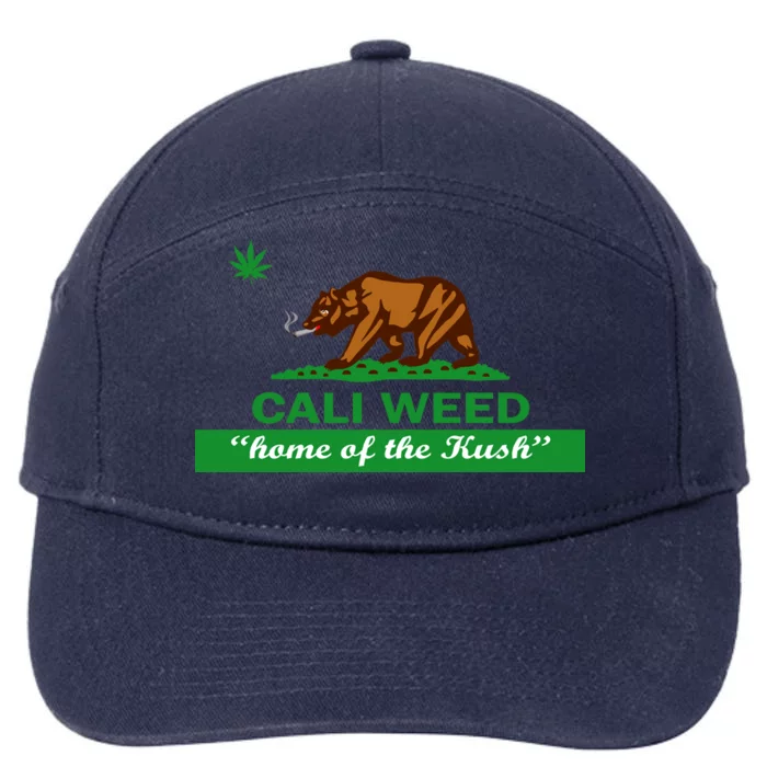 Cali Weed California Republic Flag 7-Panel Snapback Hat