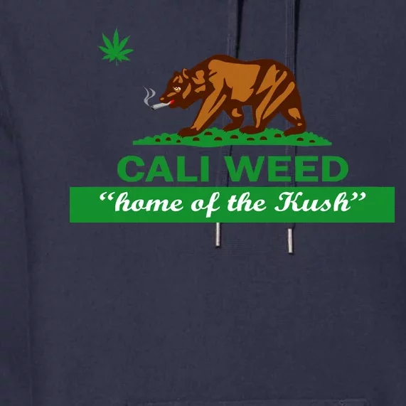 Cali Weed California Republic Flag Premium Hoodie