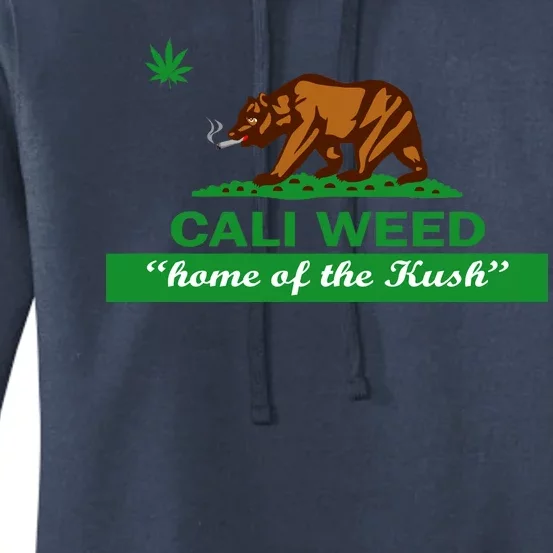 Cali Weed California Republic Flag Women's Pullover Hoodie