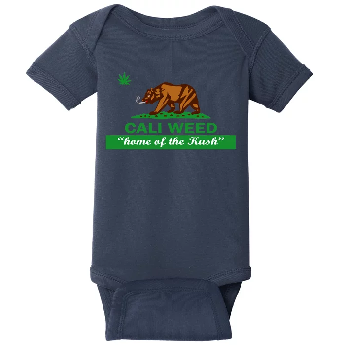 Cali Weed California Republic Flag Baby Bodysuit