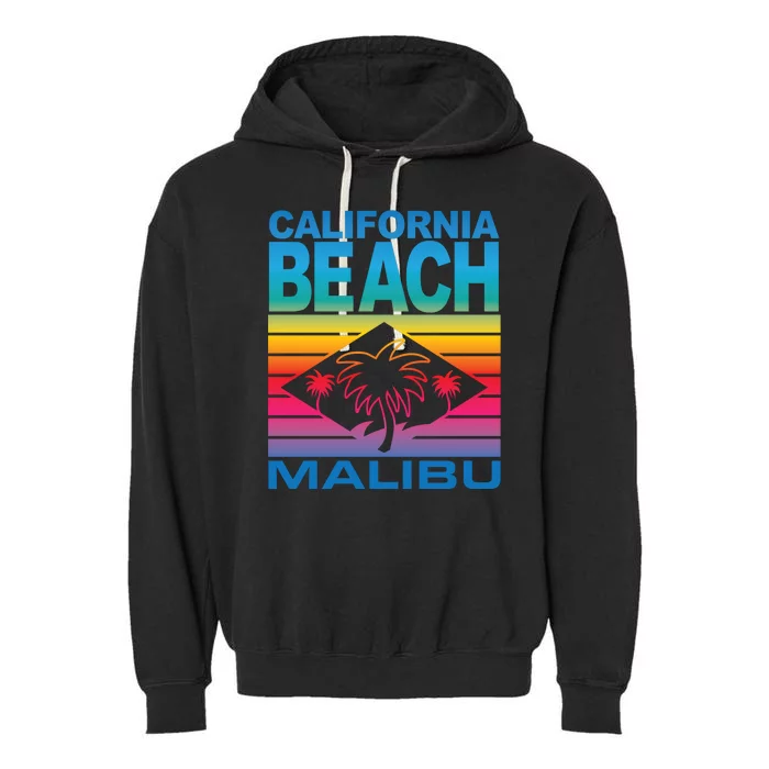 California Beach Retro Vibes Garment-Dyed Fleece Hoodie