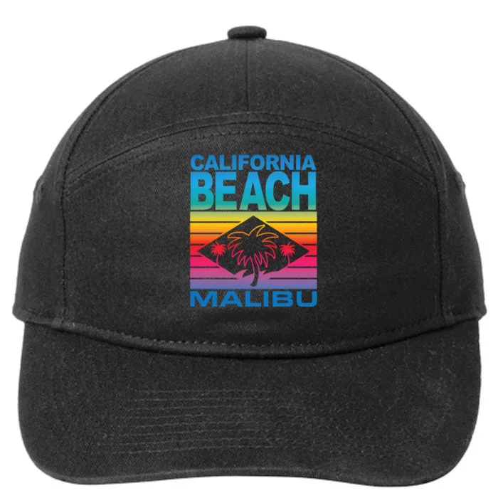 California Beach Retro Vibes 7-Panel Snapback Hat