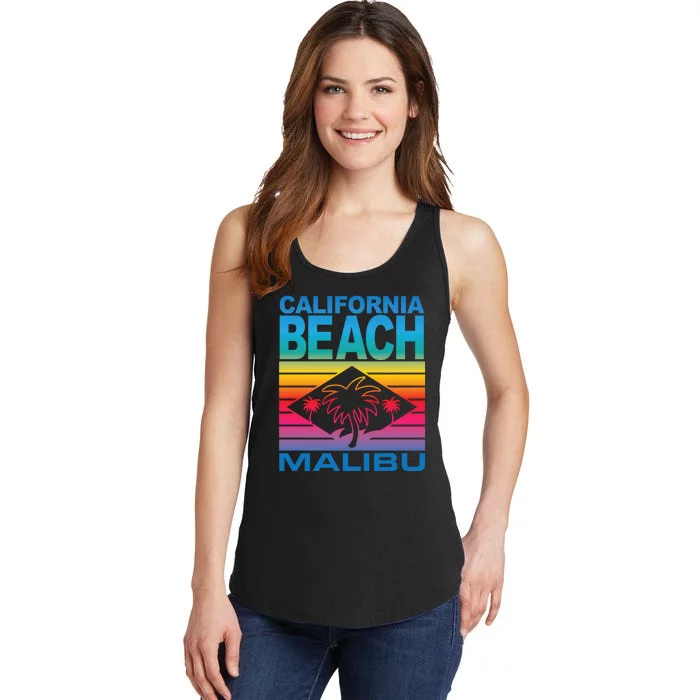 California Beach Retro Vibes Ladies Essential Tank