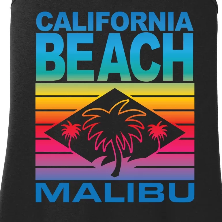 California Beach Retro Vibes Ladies Essential Tank