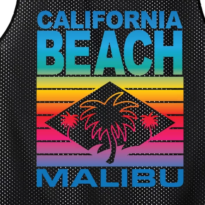 California Beach Retro Vibes Mesh Reversible Basketball Jersey Tank