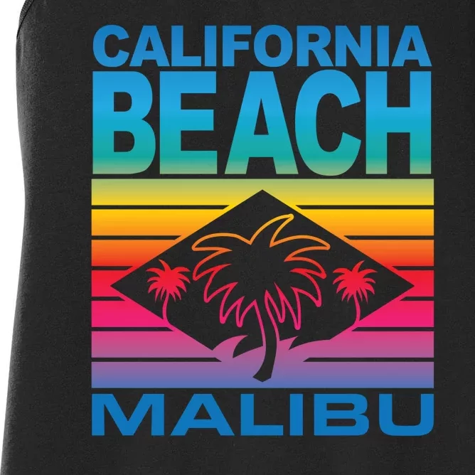 California Beach Retro Vibes Women's Racerback Tank