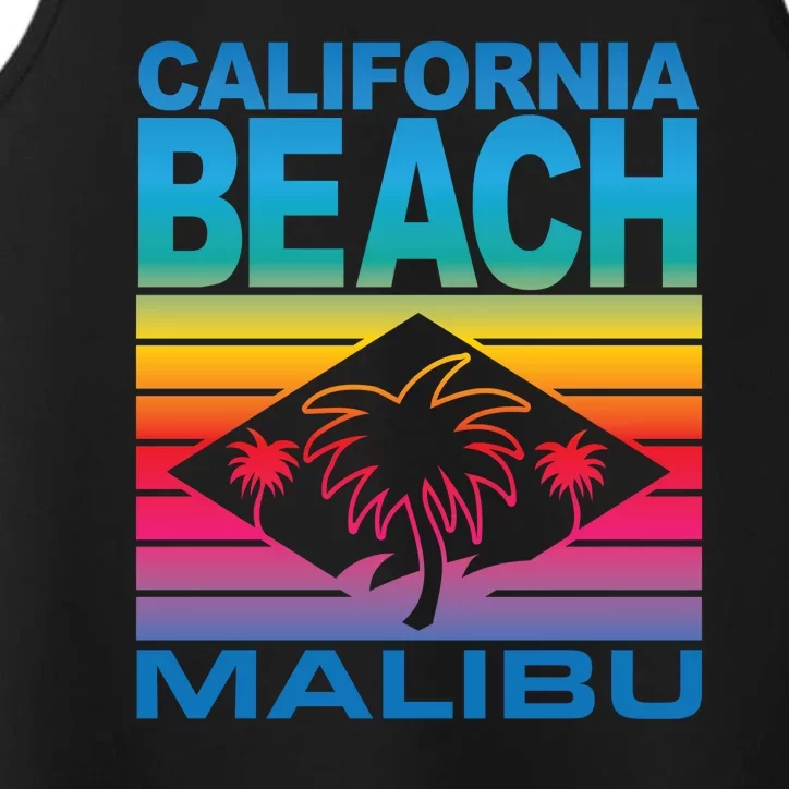 California Beach Retro Vibes Performance Tank