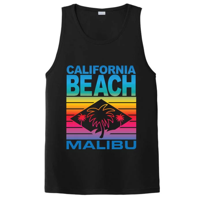 California Beach Retro Vibes Performance Tank