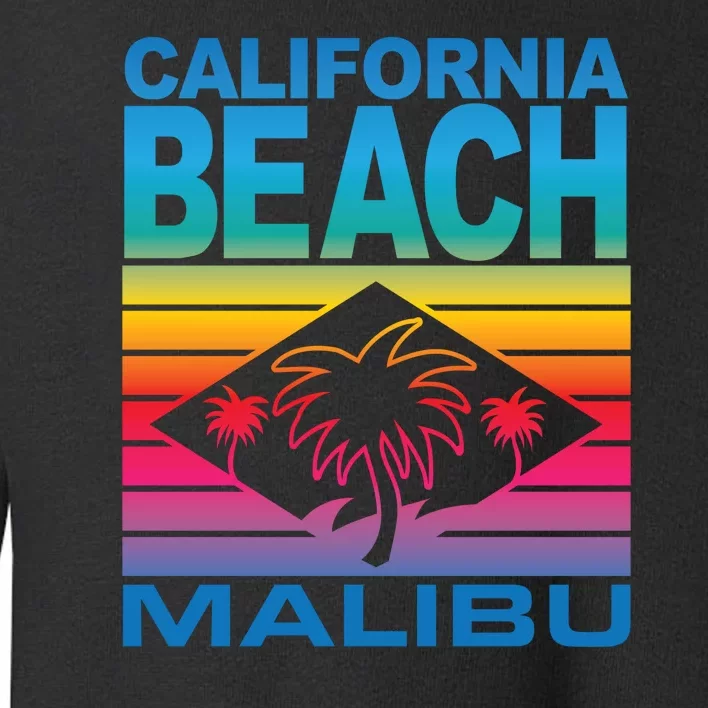 California Beach Retro Vibes Toddler Sweatshirt