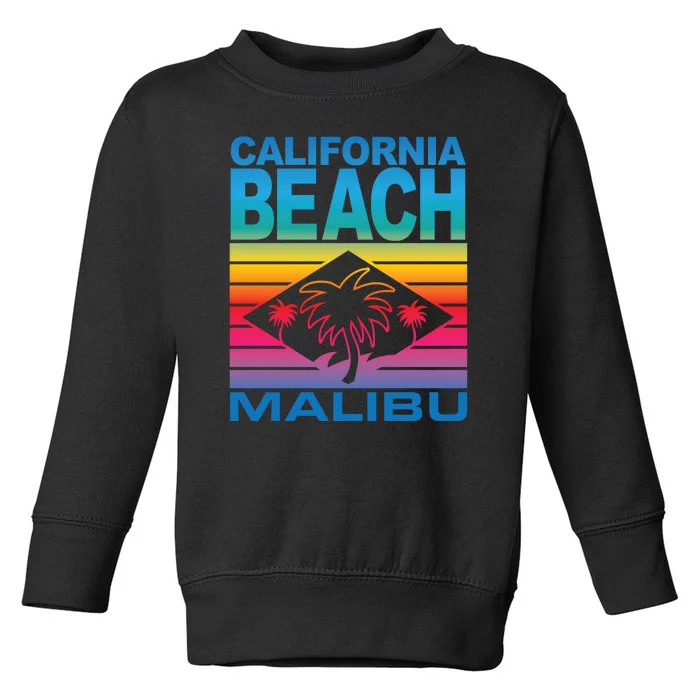 California Beach Retro Vibes Toddler Sweatshirt