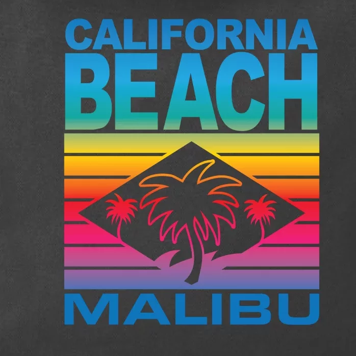 California Beach Retro Vibes Zip Tote Bag