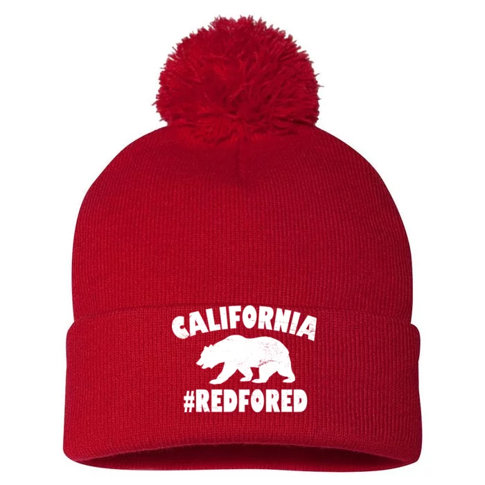 California Bear #RedForEd Pom Pom 12in Knit Beanie