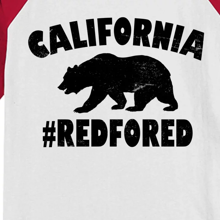 California Bear #RedForEd Kids Colorblock Raglan Jersey