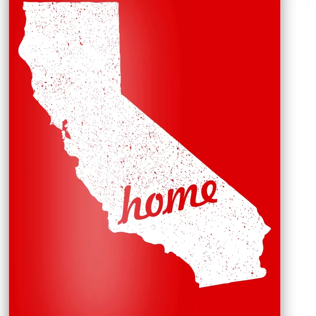 California Cali Home State Poster