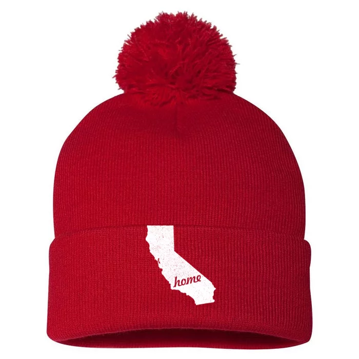 California Cali Home State Pom Pom 12in Knit Beanie