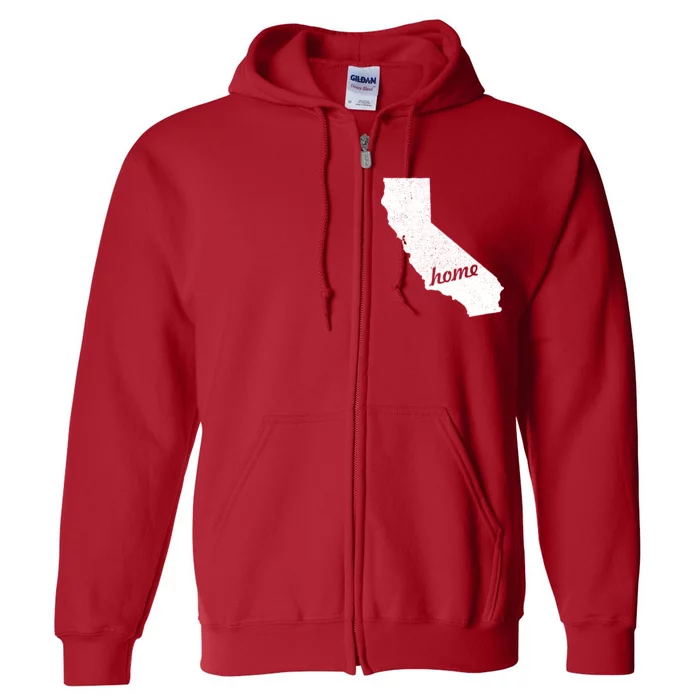 California Cali Home State Full Zip Hoodie