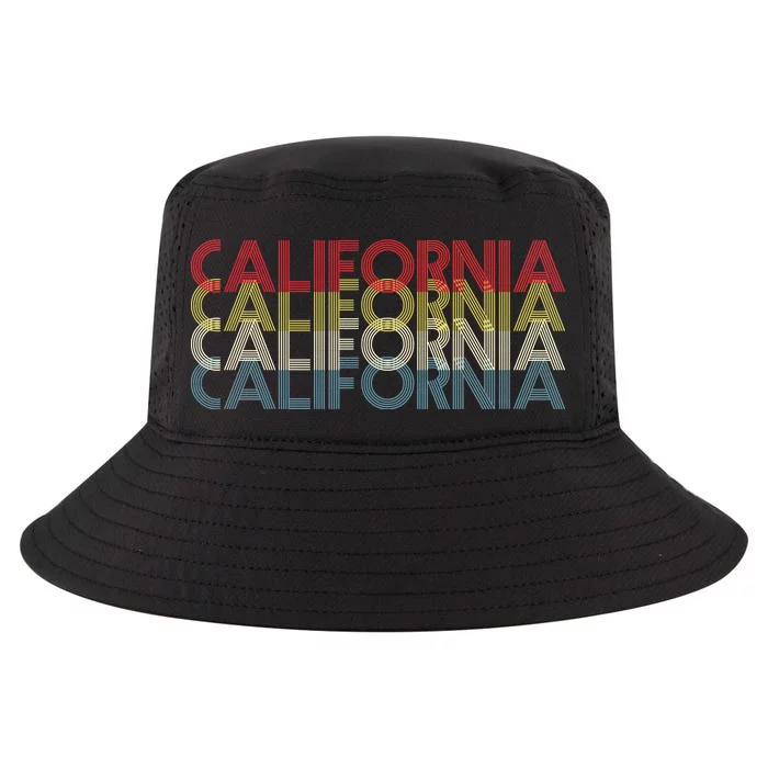 California Disco Lettering Cool Comfort Performance Bucket Hat