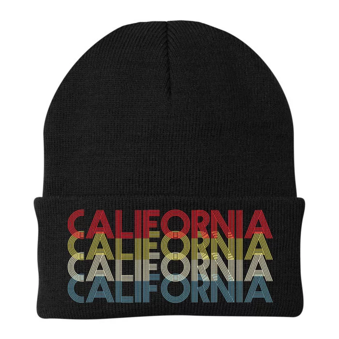 California Disco Lettering Knit Cap Winter Beanie