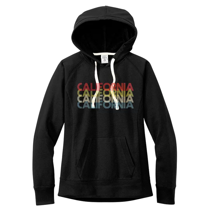 California Disco Lettering Women's Fleece Hoodie