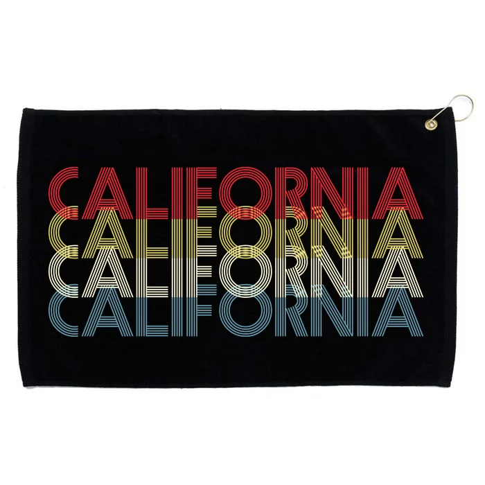 California Disco Lettering Grommeted Golf Towel